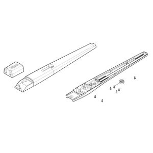 Gusci Alluminio Per TOONA 5024 5015 5016 Ricambio Originale NICE SPCG013800