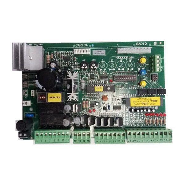 Scheda Centrale Quadro Di Comando A924 Motore 24V Ricambio Originale NICE SP105B Fuori Produzione