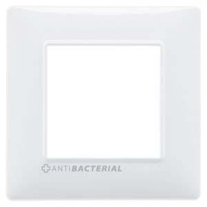 Placca 2M Antibatterico Bianco VIMAR 14642.AB.01
