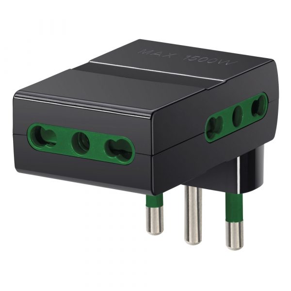 Adattatore Mult. S17 + 3P17/11 Nero VIMAR RI.00311