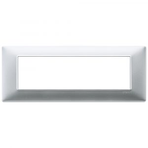 Placca 7M Argento Opaco VIMAR 14657.20