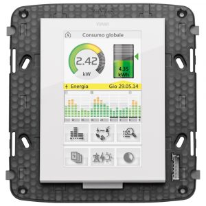 Touchscreen Domotico 4,3 Fullflat Bianco VIMAR R21511.1.B