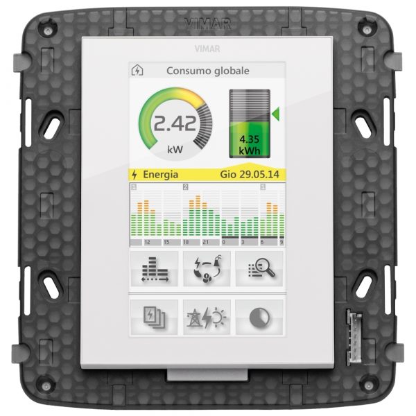 Touchscreen Domotico 4,3 Fullflat Bianco VIMAR R21511.1.B