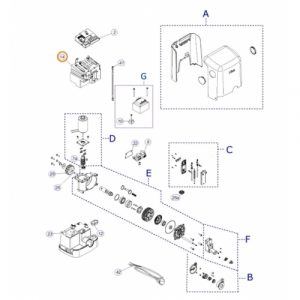 Cover Motore Scorrevole Diy Laserata Ricambio Originale NICE PD1657A5000