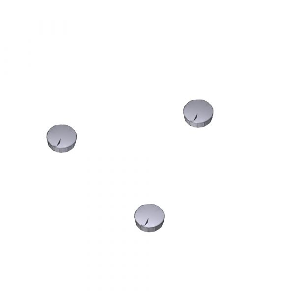 Tappi Bracci Cromati Ø40 9Pz Ricambio CAME 119RIT049