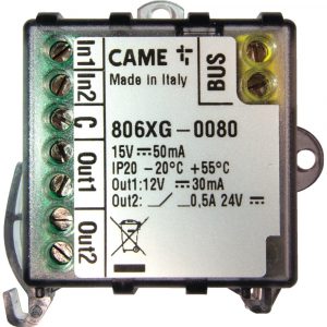 Modulo Bus 2 Ingressi E 2 Uscite CAME  806XG-0080