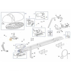 Centrale Scheda Quadro Comando Mhouse GD101 AVIO 500 Ricambio NICE GD101