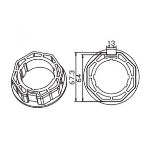 Ottagonale 70X1.2Mm CAME  001YK5105
