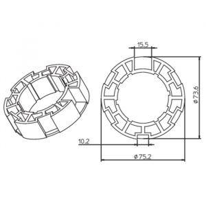 Ogiva 78X1,5Mm Sede 13X13 CAME  001YK5135