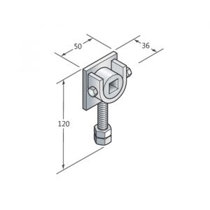 Supporto A Vite M12 Con Boccola Q16 Tapparella Tapparelle CAME 001YM0003