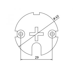 Piastra Impronta Croce CAME  001YM0104