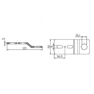 Supporto Regolabile A Sella Q16 CAME  001YM0117