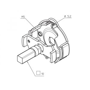Supporto Rapido In Fe Max 50Nm Interasse CAME  001YM0127