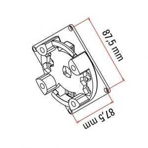 Supporto Clip Fianchi Thyssen Max 15Nm Motore Per Tapparelle FAAC 132329 Fuori Produzione