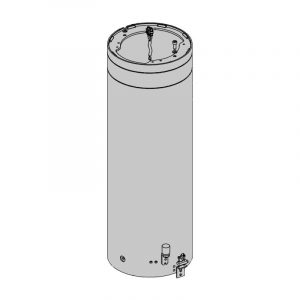 Cilindro Con Adesivo Retroriflettente J275 Ha H600 Inox Ricambio FAAC 63000916
