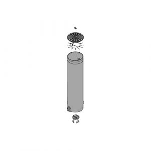 Cilindro Verniciato J355 M30 - Testata - Adesivo Ricambio FAAC 63000329