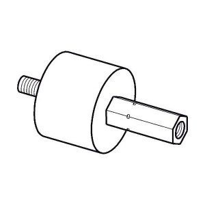 Supporto Speciale Sh 60 40X30 M8 Sp.20 FADINI 200122 Ricambio Per MEC 200