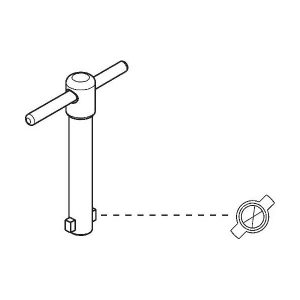 Chiave Di Sblocco Manuale A Profilo Universale FADINI 25201 Ricambio Originale