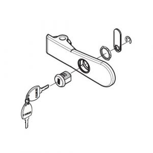 Manuale Sblocco Con Serratura Wa 7001 JUNIOR 650 FADINI 650121 Ricambio Fuori Produzione