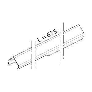 Cofano In Alluminio Anodizzato Per Corsa 280 Mm Hindi 880 Evo FADINI 87040 Ricambio Originale