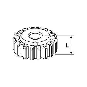 Pignone Ingranaggio Z18 M 4,0 P.12,5 L45Mm 22Mm FADINI 200220 Ricambio Per MEC 200