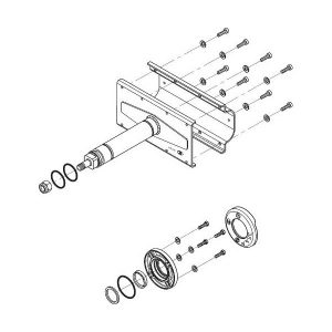 Completo Albero Di Movimento Barriera stradale - Bayt 980 FADINI 97303 Ricambio Originale