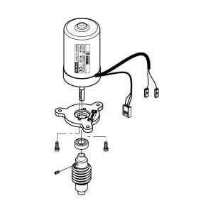 Completo Motore Elettrico 24v 24 Vcc JUNIOR 624 FADINI 624122 Ricambio Originale