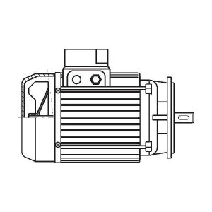 Motore Elettrico Trifase Ventilato Freno Cv 1,5 FADINI 200195 Ricambio Per MEC 200