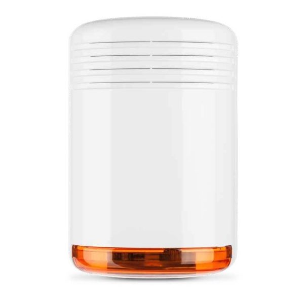 Sirena Piezo 12V Bianco Arancio Led VENITEM MINI HOLA L 20.203.100 Allarme Antifurto