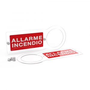 Cartello Con Scritta Allarme Incendio VENITEM CI PLEXIGLASS 25.200.211 Antincendio Conf. 6 pezzi