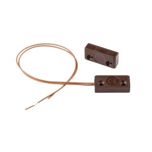 Contatto Magnetico In Plastica - Cavi 200Mm Marrone VENITEM MC 210 20.208.307 Allarme Antifurto
