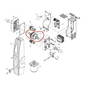 Albero Uscita Per Motore Garage Basculante Au.96 L.45 Ricambio BENINCA' 9686009