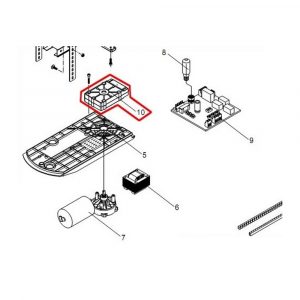 Supporto Rotaia Binario Guida Per Motore Jim 3-4 Ricambio BENINCA' 9686681