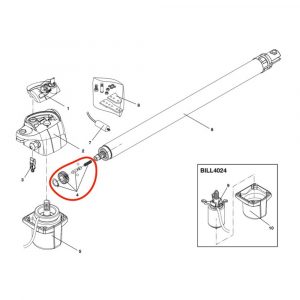 Ingranaggio Condotto Per Motore BILL 230V 115V Ricambio BENINCA' 9686596