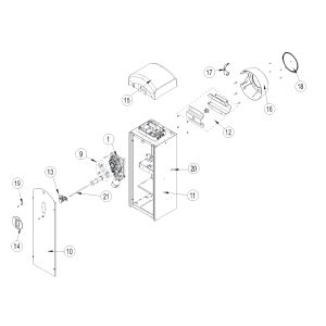 Spina Di Sblocco Per Barriera Qik 80 DITEC ENTREMATIC 63091B Ricambio Originale