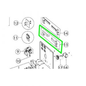 Pattini Dx Sx Per Finecorsa a Molla Cross 14E DITEC ENTREMATIC 6CS14PFL Ricambio Originale