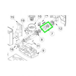 Gruppo Albero Riduttore Per Cross 5E 7E 7Eh DITEC ENTREMATIC 6CS7AR Ricambio Originale