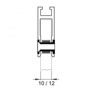 Profilo Attacco In Alluminio Euras C0 L 2000 Mm DITEC ENTREMATIC 20AC1356N