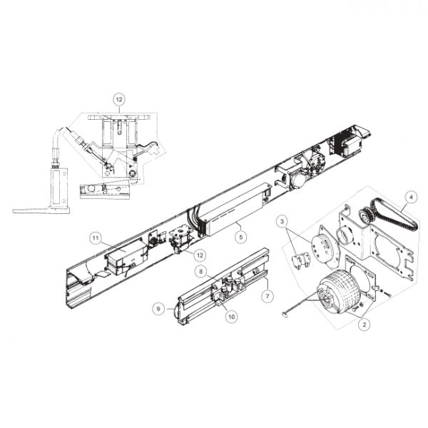 Cinghia Motoriduttore Chiusa SPECIAL VAN DITEC ENTREMATIC 5130XL037 Ricambio Fuori Produzione