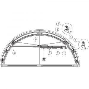 Ruota Fissa Carrello Ten Onda DITEC ENTREMATIC 62621 Ricambio Originale