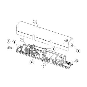 Testata Superiore DAB 105 DAB 205 DITEC ENTREMATIC 6DABTEP Ricambio Originale