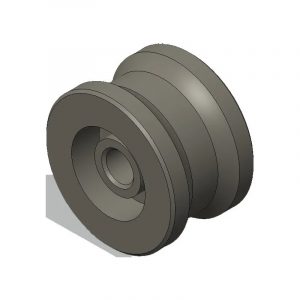 Kit 2 Pezzi Ruota Scontro Carrello Rex Civic Rexs Onda DITEC ENTREMATIC 6R950C Ricambio Originale