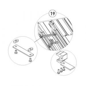 Staffe Di Giunzione Cassonetto Per Telescopica DAS 200 DITEC ENTREMATIC 6DASTBS Ricambio Originale