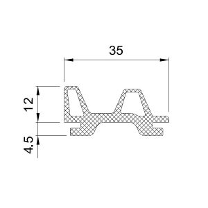 Kit Guarnizione Centrale PAM35 2x 2,5MT DITEC ENTREMATIC PH6VGR160125 6VGR160125 Fuori Produzione