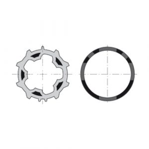 Set Di Adattatori Lt50 Zf54 X 10 SOMFY 9001466 Per Motore Tapparella