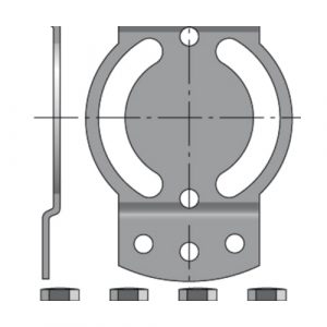 Supporto Operatore Tapparelle Interasse 48 Mm SOMFY 9410658