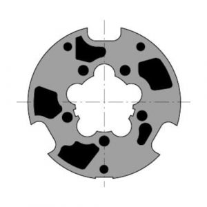 Adattatore Ruota Tondo 80X1,5 SOMFY 9420305 Per Motore Tapparella