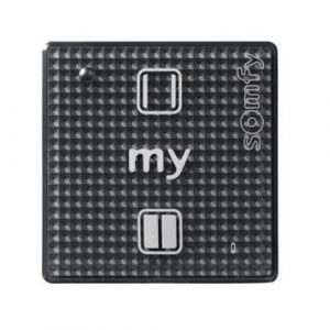 Comando a Parete Sfioramento SOMFY SMOOVE 1 O/C RTS - BLACK SHINE 1811009 1 Canale Nero