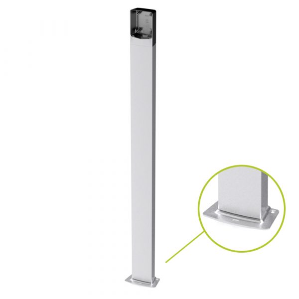 Colonnina In Alluminio Da Esterno Con Base Altezza 1 MT DITEC ENTREMATIC AXC100