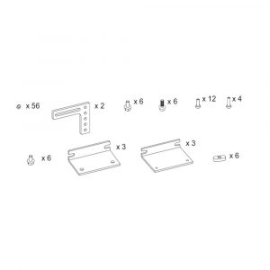 Gruppo Staffe B4 Per Componenti Di Kit Sostitutivo DITEC ENTREMATIC KS800B4